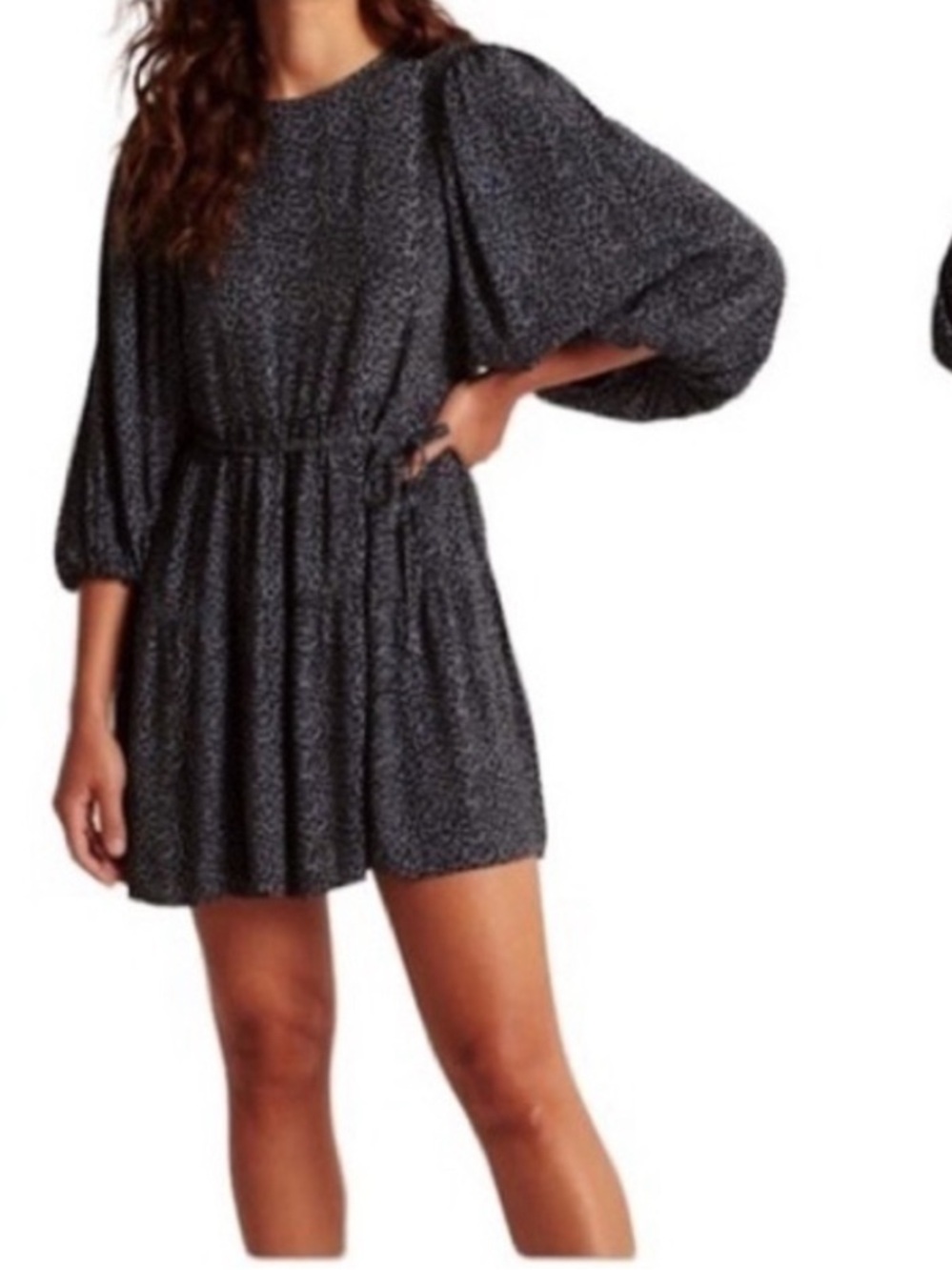 Abercrombie & Fitch Black Polka Dot dress sz M